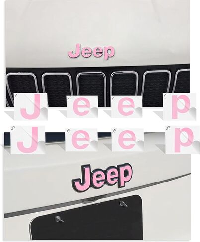 Reflective Concepts - 2015-2023 Jeep Renegade - Jeep Front and Rear Emblem Overlay Decal Stickers - (Color: Purple) in Saudi Arabia