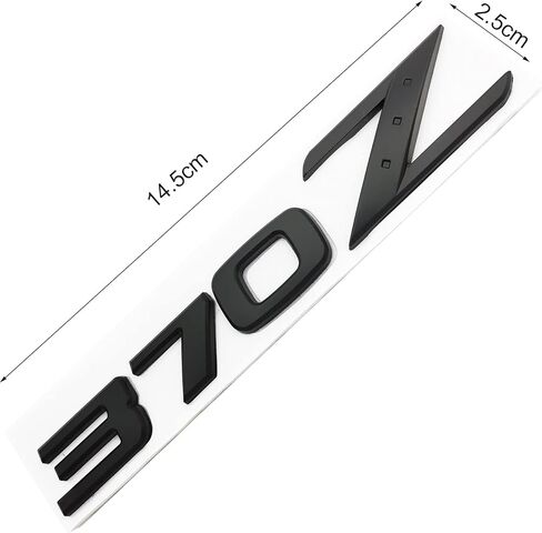 370Z Metal Car Rear Trunk Badge, 370Z 3D Letter Tailgate Deck Hatch Sticker Emblem for Nissan 370Z Fairlady NISMO （Black） in Saudi Arabia