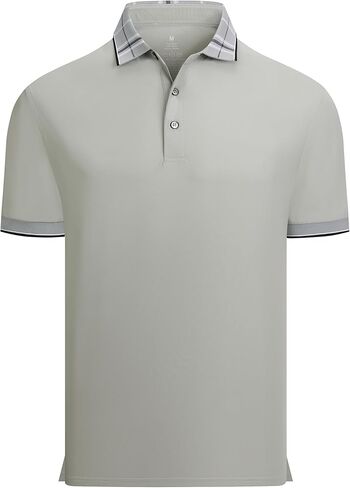 Esabel.C Men's Pique Golf Shirts Short Sleeve Moisture Wicking Stretch Performance Business Casual Polo Shirts for Men in Kuwait