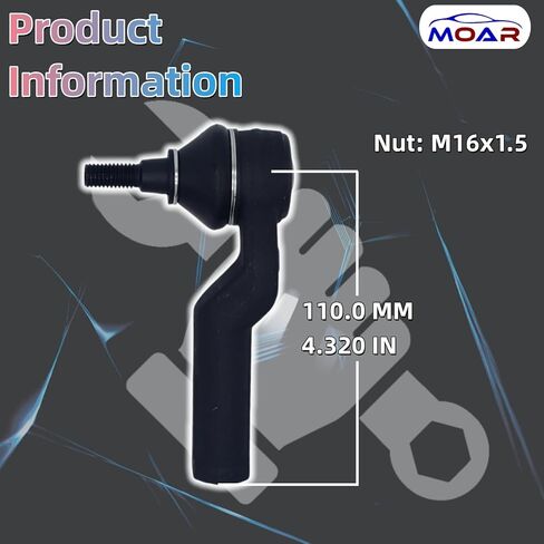 MOAR لـ 2012-2018 Ford Focus 2013-2018 Escape C-Max 2014-2018 Transit Connect 2015-2019 Lincoln MKC مجموعة نهاية قضيب الربط الخارجي الأمامي 2 قطعة يسار ويمين ES800955 ES800954 in Saudi Arabia