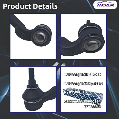 MOAR لـ 2012-2018 Ford Focus 2013-2018 Escape C-Max 2014-2018 Transit Connect 2015-2019 Lincoln MKC مجموعة نهاية قضيب الربط الخارجي الأمامي 2 قطعة يسار ويمين ES800955 ES800954 in Saudi Arabia