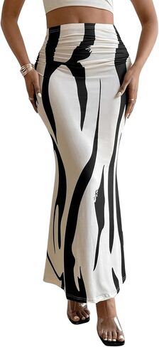 Zebra Print Mermaid Skirt, M in Saudi Arabia