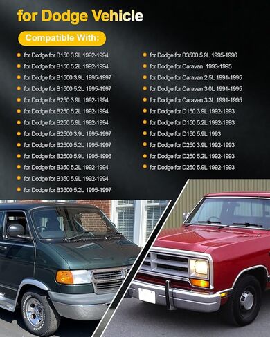 OCPTY مناسب 1995-1997 لسيارة دودج B1500 3.9L/V6، 1991-1997 لسيارة جيب شيروكي 4.0L/L6 ملفات إشعال بديلة للسيارات 2 دبابيس #UF97 (مجموعة من ملف إشعال واحد) in Saudi Arabia