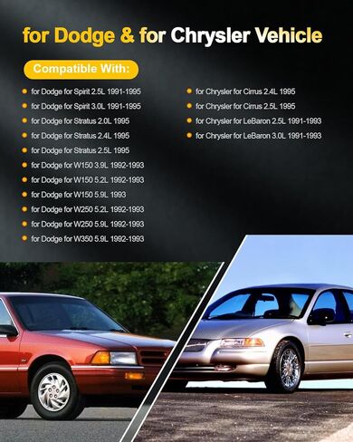 OCPTY مناسب 1995-1997 لسيارة دودج B1500 3.9L/V6، 1991-1997 لسيارة جيب شيروكي 4.0L/L6 ملفات إشعال بديلة للسيارات 2 دبابيس #UF97 (مجموعة من ملف إشعال واحد) in Saudi Arabia