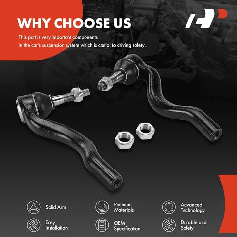 A-Premium 2 x Front Outer Tie Rod Ends, Compatible with Jeep WK2 Series Grand Cherokee 2016-2021 & Dodge Durango 2016-2023 in Saudi Arabia