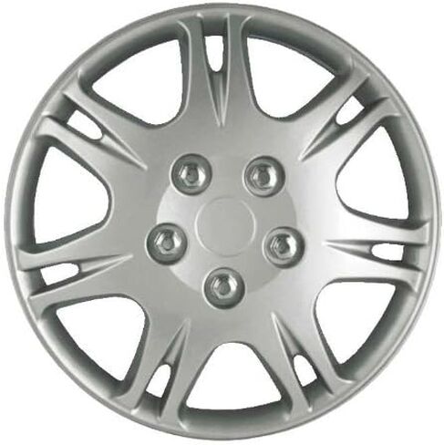 CCI IWCB8813-15S 15 Inch Clip On Silver Finish Hubcaps - Pack of 4 in Kuwait