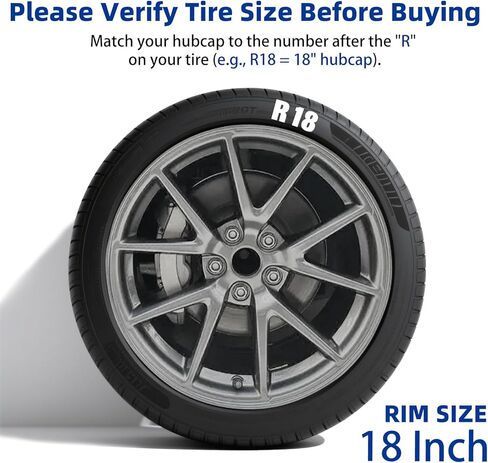 4 قطعة 18 بوصة غطاء العجلة للنموذج 3 (2017 2018 2019 2020 2021 2022 2023) Hubcaps فضي أسود 18 "محور العجلة يغطي للنموذج 3 حافة غطاء كامل in Saudi Arabia