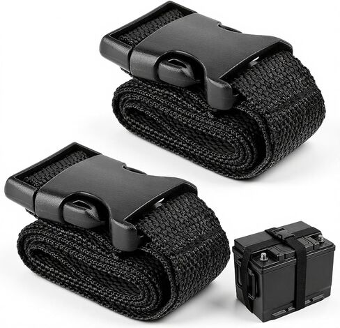 2 Pcs Battery Hold Down Strap 39 Inch Adjustable Battery Box Straps with Elastic Buckle Car Batteries Tie Down Strap Cars Accessories Batteries for Cars Marine Trucks SUV Boats in Saudi Arabia