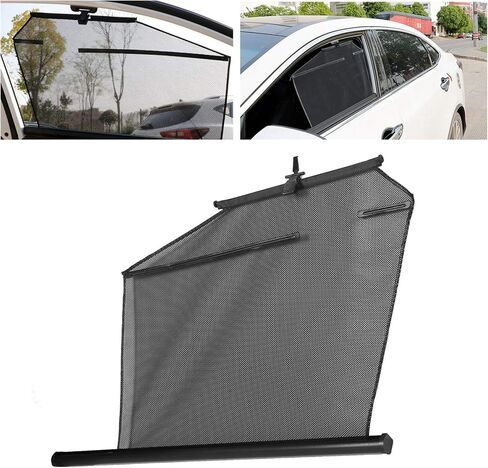 Universal Car Sun Shade Automatic Lifting Telescopic Curtains Retractable for Car Truck SUV(Right Back) in Kuwait