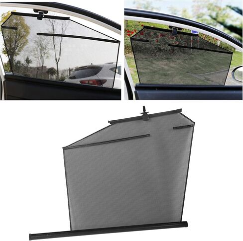 Universal Car Sun Shade Automatic Lifting Telescopic Curtains Retractable for Car Truck SUV(Right Back) in Kuwait