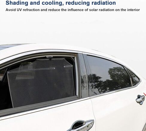 Universal Car Sun Shade Automatic Lifting Telescopic Curtains Retractable for Car Truck SUV(Right Back) in Kuwait