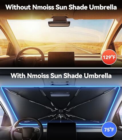مظلة واقية من الشمس للزجاج الأمامي مناسبة لملحقات شيفروليه كولورادو 2015-2026، [درع حراري مطلي بالفينيل] يحمي السيارة من أشعة الشمس والأضرار الحرارية ويحافظ على البرودة ويحمي الجزء الداخلي in Kuwait