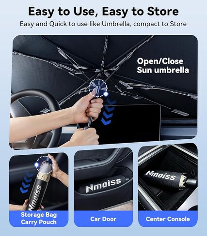 مظلة واقية من الشمس للزجاج الأمامي مناسبة لملحقات شيفروليه كولورادو 2015-2026، [درع حراري مطلي بالفينيل] يحمي السيارة من أشعة الشمس والأضرار الحرارية ويحافظ على البرودة ويحمي الجزء الداخلي in Kuwait