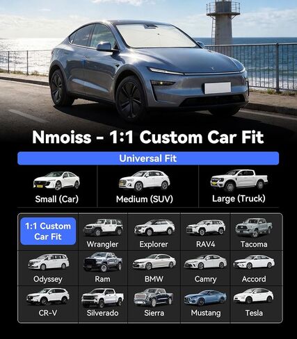 مظلة واقية من الشمس للزجاج الأمامي مناسبة لملحقات شيفروليه كولورادو 2015-2026، [درع حراري مطلي بالفينيل] يحمي السيارة من أشعة الشمس والأضرار الحرارية ويحافظ على البرودة ويحمي الجزء الداخلي in Kuwait