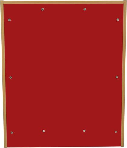 FDP Laminate 5-Compartment Storage Cabinet 24 inch Height; Organize Books, Toys, Games, Art Supplies, Durable, Sturdy Furniture for Home, Daycare, Preschool, Classroom - Almond/Blue in Kuwait