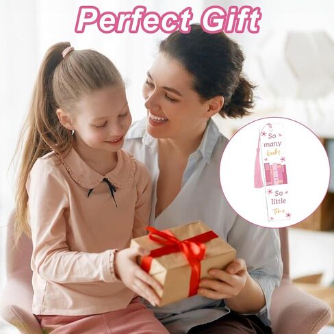 24 Pcs Acrylic Bookmark Blanks Custom with 24 Pcs Cute Waterproof UV DTF Transfer Sticker, 24Pcs Tassels, Bookmark Making Kit Clear DIY Bookmarks, Back to School Gifts for Teacher Student in Kuwait