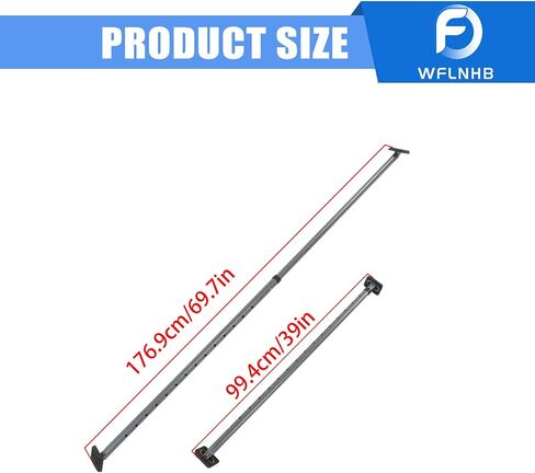 WFLNHB Cargo Bar,Adjustable 40 to 73, Heavy-Duty Steel Cargo Stabilizer Bar with 220 lbs Capacity Replacement for Truck Load Bar Stop Sliding for Pickup Truck Bed in Saudi Arabia