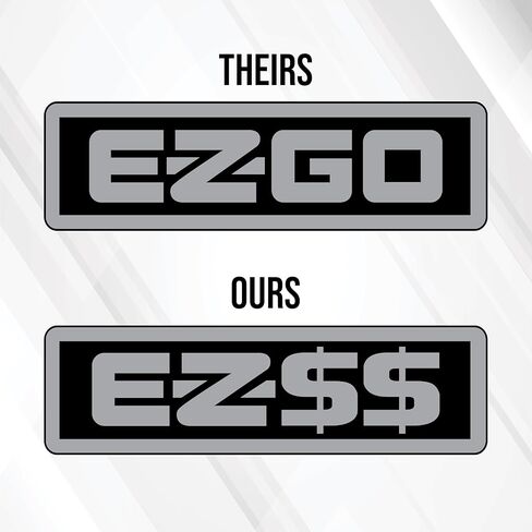 شعار استبدال شارة EZ-GO TXT لعربة الجولف EZ-GO TXT - خيارات ألوان متعددة - تصميم بسيط - صنع في الولايات المتحدة الأمريكية - الحجم 9.25 بوصة × 2.7 بوصة in Kuwait