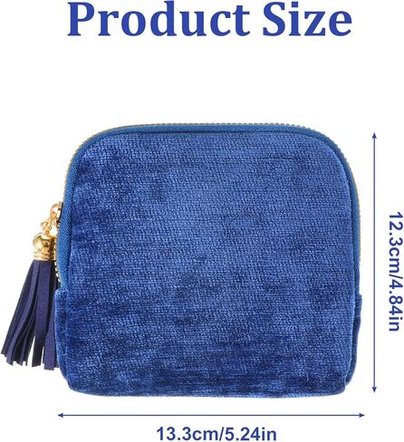 Travel Jewelry Cases 6-Layer Velvet Zipper Pouch Bag Jewelry Organizer Cases for Travel Portable Jewelries Box with Small Pouches for Gemstones Bracelets Necklace Bangle Storage Gift for Women in Kuwait