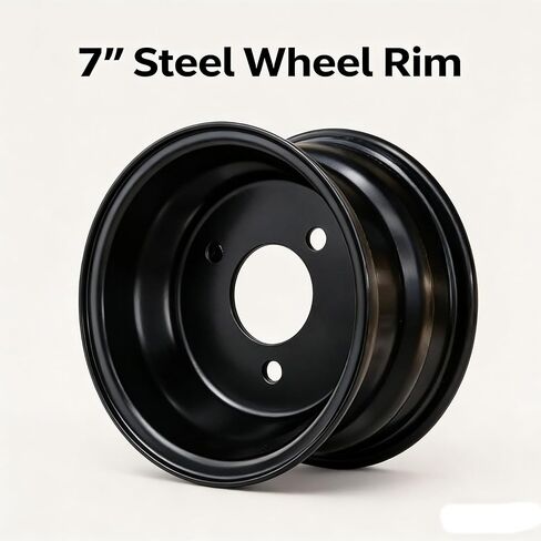 7" ATV Wheel Rim 3-Hole Compatible with Taotao 110CC 125CC ATV & Go-Kart GK110 ATK125A, Fits 16x8-7 Tire in Kuwait