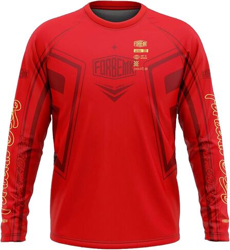 قمصان FORBEMK للرجال لركوب الدراجات بأكمام طويلة سريعة الجفاف وماصة للرطوبة للجري والتنزه وركوب الدراجات قمصان بأكمام طويلة قميص للدراجة in Kuwait