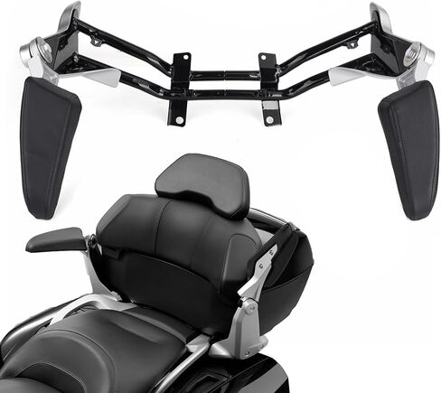 Motorcycle Passenger Armrests, Adjustable Rear Armrests for BMW K1600GTL 2010-2018 Replacement Accessories Parts Black in Kuwait