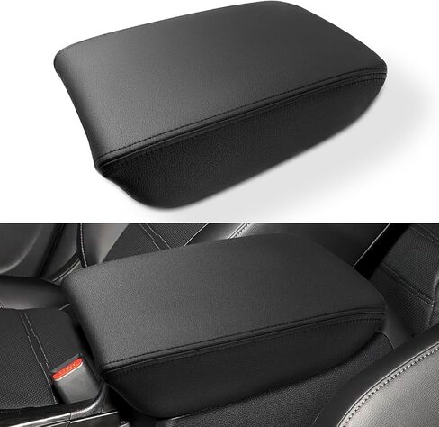 Center Console Cover Compatible with Honda CRV 2017-2022 Accessories, Premium Leather Armrest Cover Pad, Car Middle Console Lid Cover (Black) in Saudi Arabia