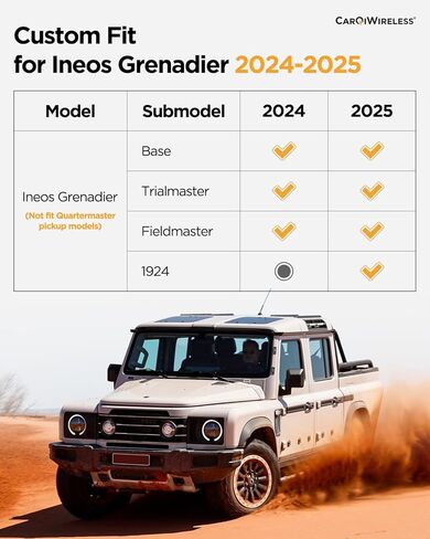 All Weather Protection Floor Mats for Ineos Grenadier 2024 2025, Non-Slip Heavy Duty TPE Front & Rear 2nd Liners Custom Fit for SUV Automotive Black Interior Car Accessories, 3 PCS in Saudi Arabia