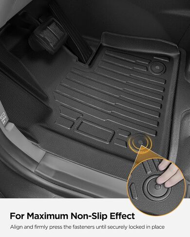 All Weather Protection Floor Mats for Ineos Grenadier 2024 2025, Non-Slip Heavy Duty TPE Front & Rear 2nd Liners Custom Fit for SUV Automotive Black Interior Car Accessories, 3 PCS in Saudi Arabia