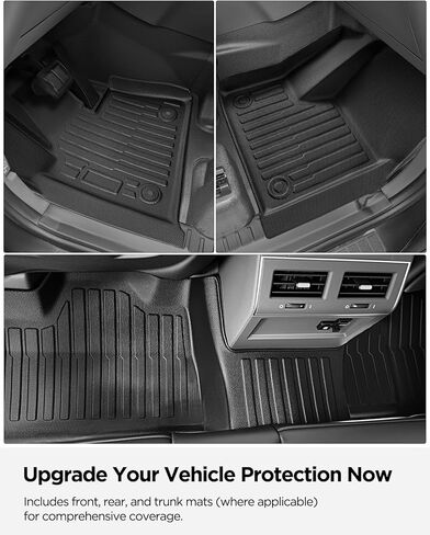 All Weather Protection Floor Mats for Ineos Grenadier 2024 2025, Non-Slip Heavy Duty TPE Front & Rear 2nd Liners Custom Fit for SUV Automotive Black Interior Car Accessories, 3 PCS in Saudi Arabia