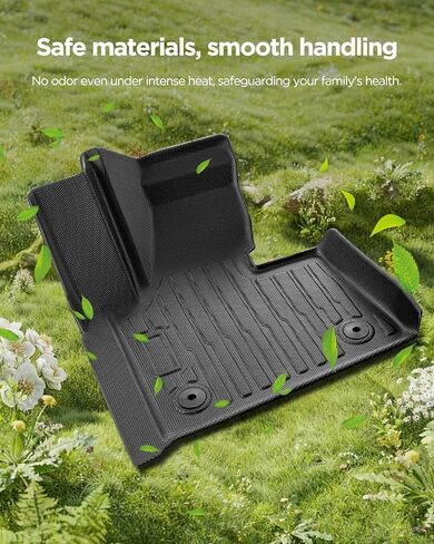 All Weather Protection Floor Mats for Ineos Grenadier 2024 2025, Non-Slip Heavy Duty TPE Front & Rear 2nd Liners Custom Fit for SUV Automotive Black Interior Car Accessories, 3 PCS in Saudi Arabia