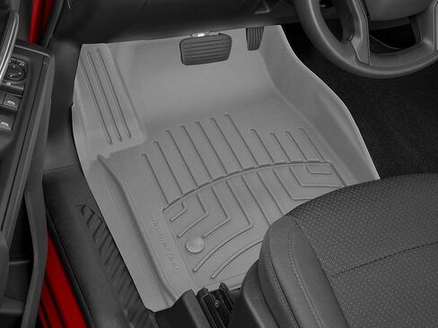 سجادات أرضية WeatherTech FloorLiner HP Custom Fit لسيارة Ford Super Duty - الصف الأول (4410511VIM)، أسود in Kuwait