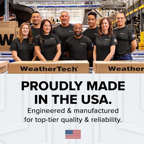 سجادات أرضية WeatherTech FloorLiner HP Custom Fit لسيارة Ford Super Duty - الصف الأول (4410511VIM)، أسود in Kuwait