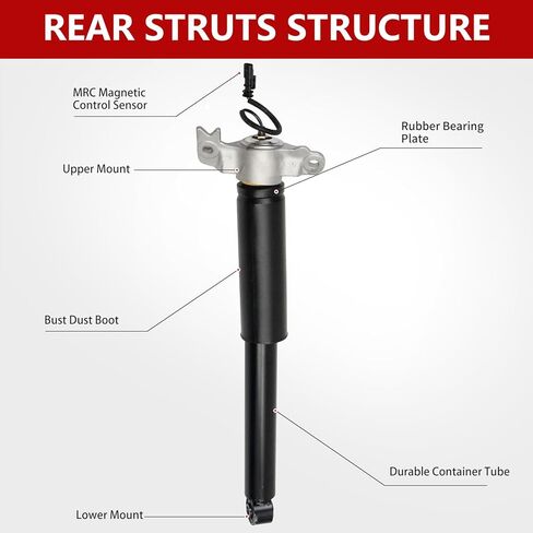 Pair Rear Shock Absorber Magnetic Strut Assembly Spring With Electric Suspension Compatible with Cadillac XTS 2013-2019 Replace For 84326293 84326294 84326295 84326296 in Saudi Arabia