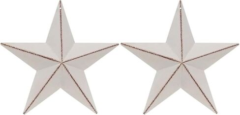 Metal Barn Star | 2 PC Set | 8 inch | Barn Star Decor | Barn Star Ornaments (8 inch Black 2 pc) in Saudi Arabia