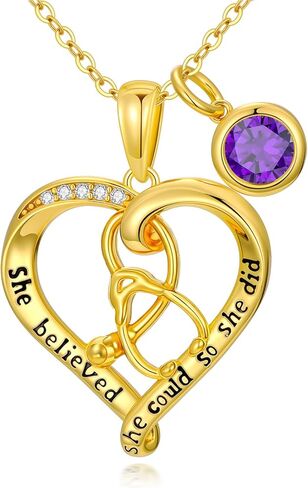 Nurse Gifts for Women 18K Gold Plated Heart Birthstone Stethoscope Pendant Necklace Doctor Nurse Day Medical Jewelry RN Registered Graduation Retirement Gifts in Saudi Arabia