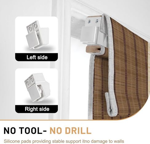 Top Down Bottom Up No Drill Cordless Bamboo Roman Shades, Room Darkening Blinds for Interior Windows, Blackout Window Treatment, Bamboo Blinds for Windows, LM30BM102B,34" W x 36" H in Saudi Arabia