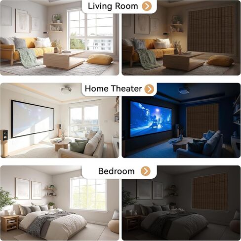 Top Down Bottom Up No Drill Cordless Bamboo Roman Shades, Room Darkening Blinds for Interior Windows, Blackout Window Treatment, Bamboo Blinds for Windows, LM30BM102B,34" W x 36" H in Saudi Arabia