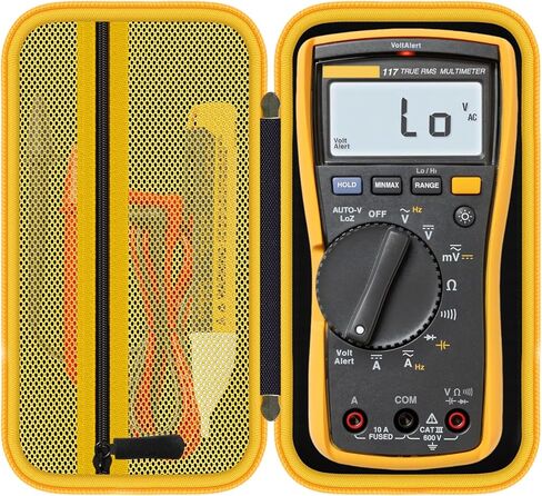 Hard Case for Fluke Multimeter - Compatible with 117/115/116/15B+/17B+/101/114/113/177/179/233/106/107 - Protective Storage Bag Organizer for Testers & Accessories (Case Only) in Saudi Arabia