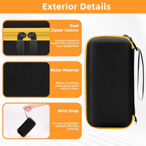 Hard Case for Fluke Multimeter - Compatible with 117/115/116/15B+/17B+/101/114/113/177/179/233/106/107 - Protective Storage Bag Organizer for Testers & Accessories (Case Only) in Saudi Arabia