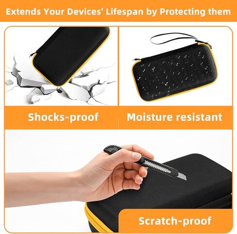 Hard Case for Fluke Multimeter - Compatible with 117/115/116/15B+/17B+/101/114/113/177/179/233/106/107 - Protective Storage Bag Organizer for Testers & Accessories (Case Only) in Saudi Arabia