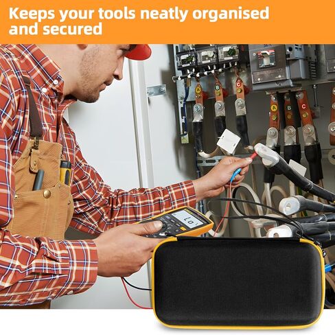 Hard Case for Fluke Multimeter - Compatible with 117/115/116/15B+/17B+/101/114/113/177/179/233/106/107 - Protective Storage Bag Organizer for Testers & Accessories (Case Only) in Saudi Arabia