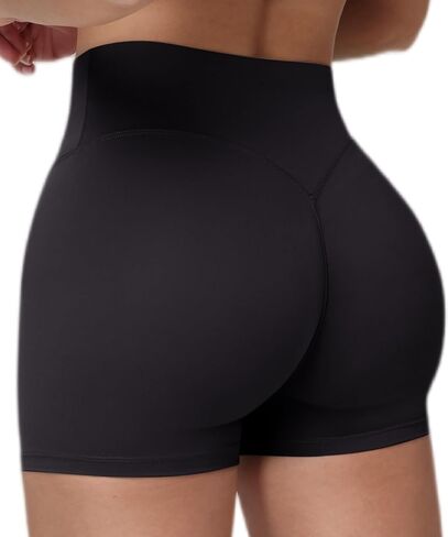 Workout Shorts for Women 2.5" High Waist Scrunch Butt Booty Biker Short No Front Seam Yoga Gym Running in Saudi Arabia