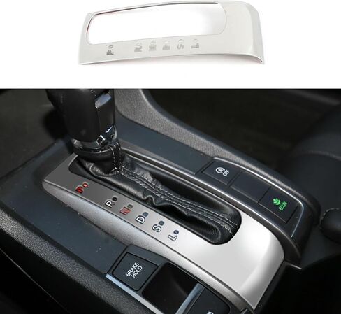 Car Accessories Fit for Honda 10th Gen Civic 2016-2021 Interior Gear Shift Box Panel Cover Trim (Carbon Fiber Style) 1PC ABS in Saudi Arabia