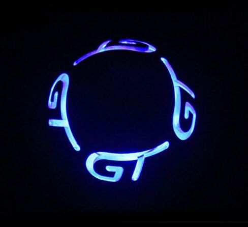 TESWNE مصباح LED أزرق لرياضة السيارات، مقبض ناقل الحركة اليدوي، رأس ناقل الحركة، مقبض ناقل الحركة in Kuwait