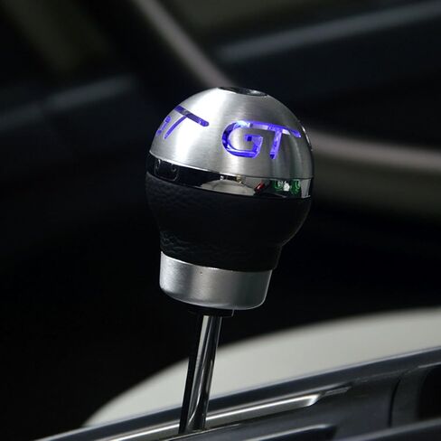 TESWNE مصباح LED أزرق لرياضة السيارات، مقبض ناقل الحركة اليدوي، رأس ناقل الحركة، مقبض ناقل الحركة in Kuwait
