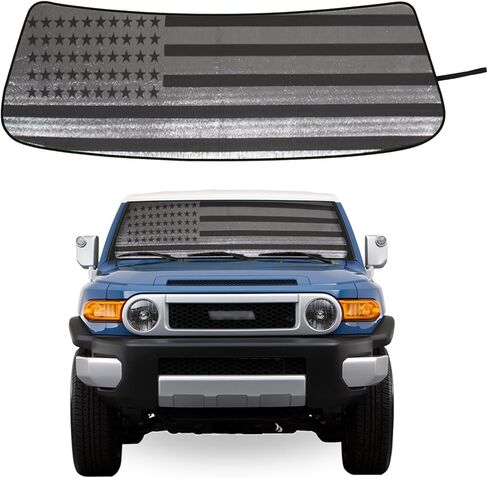 Front Windshield Sunshade for Toyota FJ Cruiser 2007-2021 Windshield Sun Shade Sun Visor UV Blocker Privacy Protector Custom Sunscreen Heatshield Keep Your Car Cooler Resilient & Expeditious in Saudi Arabia