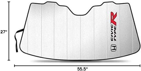 iPick Image for Honda Civic Type-R Universal Fit Enforced Stand-Up Auto Windshield Sun Shade at Standard Size 54"x 27.5" in Saudi Arabia