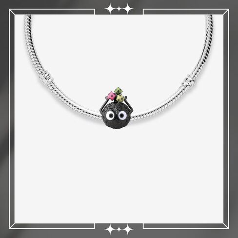 Black Monster Charm, Black Charm, Black Animal Charm, Animal Charm, Sterling Silver, Gift For Wife, Women, Friends, Family, Compatible To Pandora in Saudi Arabia