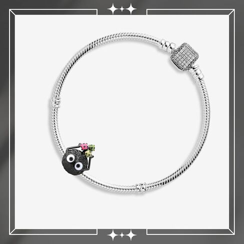 Black Monster Charm, Black Charm, Black Animal Charm, Animal Charm, Sterling Silver, Gift For Wife, Women, Friends, Family, Compatible To Pandora in Saudi Arabia